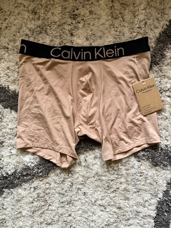 Calvin Klein Other - Calvin Klein Beige Boxer Briefs with Black Logo Waistband